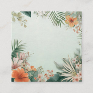 D'accompagnement Carte de vœux florale tropicale