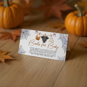 D'accompagnement Carte de vœux Halloween Boo Books pour bébé