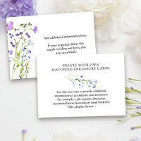 Carte décorative Fleur sauvage violette Créez votr