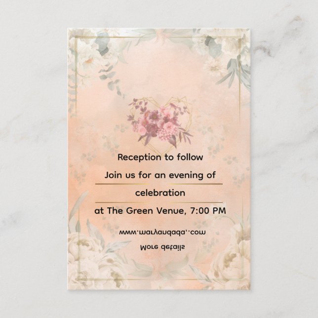 D'accompagnement Carte d'encart (Devant)