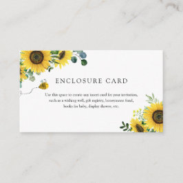 D'accompagnement Carte d'encart de tournesol Meant to Bee