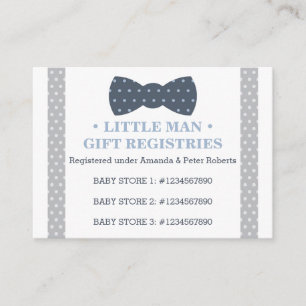 D'accompagnement Carte d'enregistrement cadeau, Little Man, Cravate