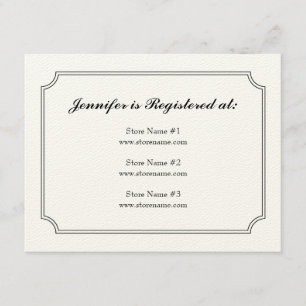 D'accompagnement Carte d'enregistrement de Dogwood Plaid