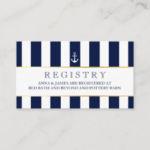 D'accompagnement Carte d'enregistrement Mariage Nautique