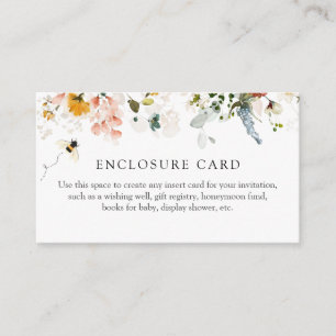 D'accompagnement Carte d'enveloppe de douche florale vintage et abe