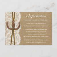 Carte Détail de la collection Kraft, Lace & Horses