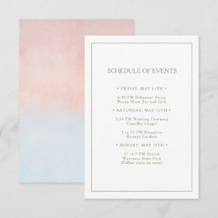 D'accompagnement Carte d'été Coucher de soleil Couleur d'eau Calend