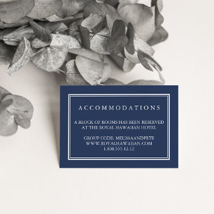 D'accompagnement Carte d'hébergement de l'hôtel Marine et White Mar