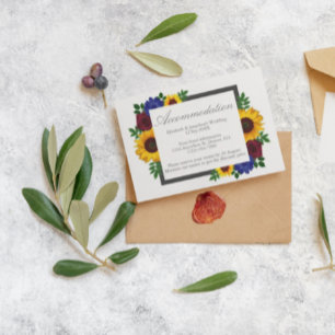D'accompagnement Carte d'hébergement de mariage floral Rose Tournes