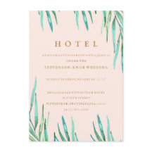 Carte d'hôtel moderne Tropical Beach Wedding