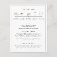 Carte d'identité Mariage noir et blanc nautique