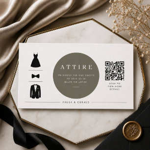 D'accompagnement Carte d'information circulaire QR pour la tenue de