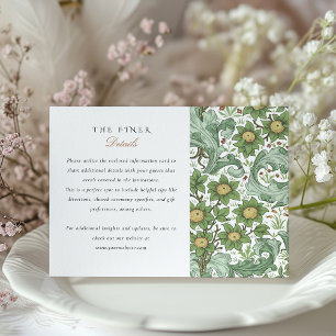 D'accompagnement Carte d'information classique sur le Mariage botan