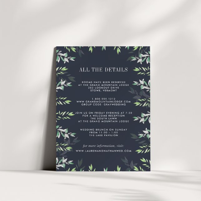 D'accompagnement Carte d'information de l'invité de l'hiver (Créateur téléchargé)