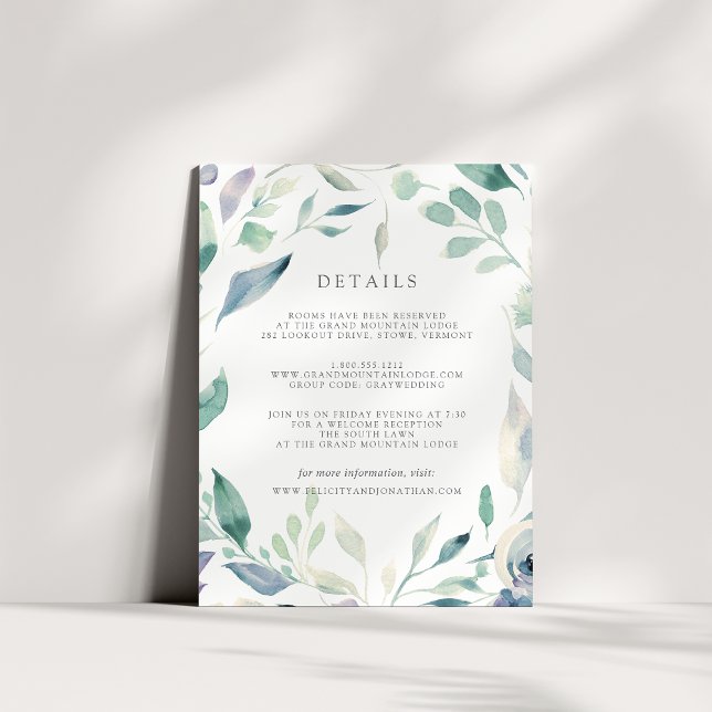 D'accompagnement Carte d'information de l'invité Mountain Meadow (Créateur téléchargé)