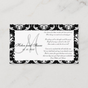 D'accompagnement Carte d'information du mariage Wishing Well and Ho