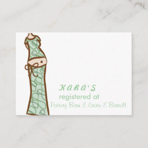 D'accompagnement Carte d'inscription baby shower