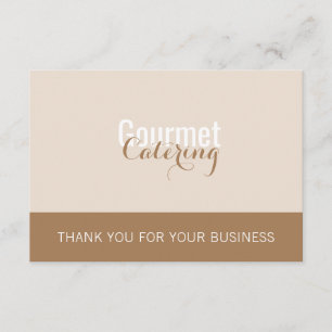 D'accompagnement Carte d'insertion de forfait de traiteur gourmet