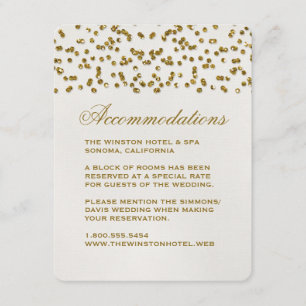 D'accompagnement Carte d'insertion de Parties scintillant Confetti