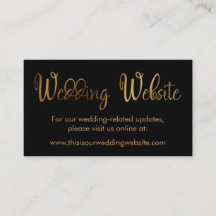 D'accompagnement Carte d'insertion de site web de mariage en faux o