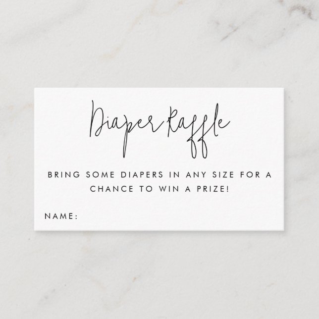 D'accompagnement Carte d'insertion du Baby shower de billet de raba (Devant)