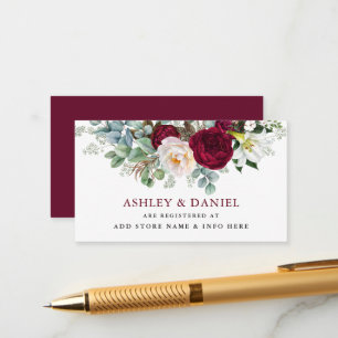 D'accompagnement Carte d'insertion du registre des Mariages floraux