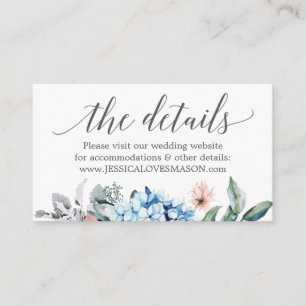 D'accompagnement Carte d'insertion pour le site web de mariage Navy