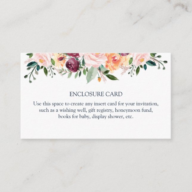 D'accompagnement Carte d'insertion pour l'heure du thé (Devant)