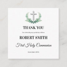 Carte d'invitation à la première communion de la f
