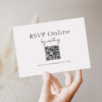 Carte d'invitation de réponse de site web minimali