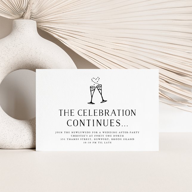 D'accompagnement Carte d'invitation insert pour la soirée après mar (Créateur téléchargé)