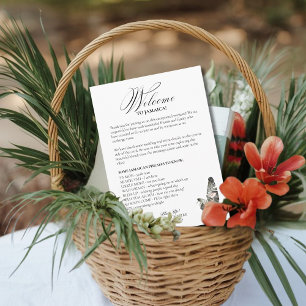 D'accompagnement Carte d'itinéraire de mariage Black Palm