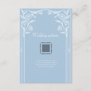 D'accompagnement Carte du boîtier vintage mariage bleu clair Romanc