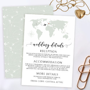 D'accompagnement Carte du monde Carte des détails du mariage de des
