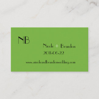 D'accompagnement Carte du site Mariage vert Logo