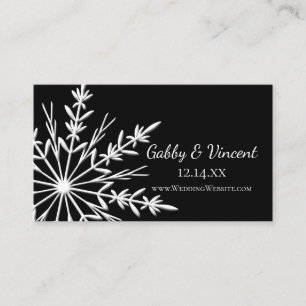 D'accompagnement Carte du site Web du Mariage de flocon de neige no