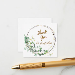 D'accompagnement Carte fermée "Merci" Daisy Green