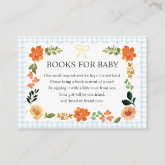 D'accompagnement Carte intérieure pour Baby Shower 001 Sky Blue Gin