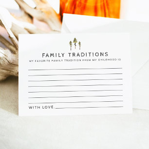 D'accompagnement Carte JENNA Mountain Pine Baby Family Traditions C
