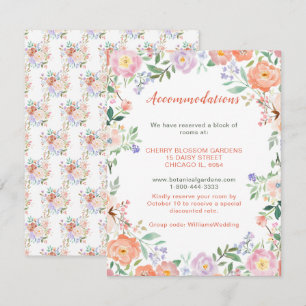 D'accompagnement Carte Mariage de fleurs printanières