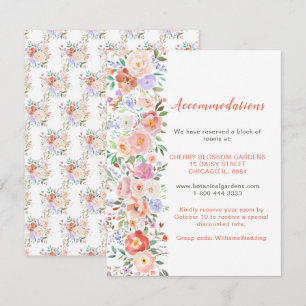 D'accompagnement Carte Mariage de fleurs printanières