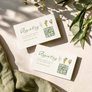 D'accompagnement Carte QR de liste de mariage Fresh Off The Market