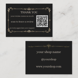 D'accompagnement Carte QR de remerciement pour petite entreprise en