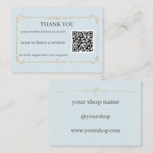 D'accompagnement Carte QR de remerciement pour petite entreprise en