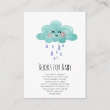 Carte Rain Cloud Books pour bébé fille