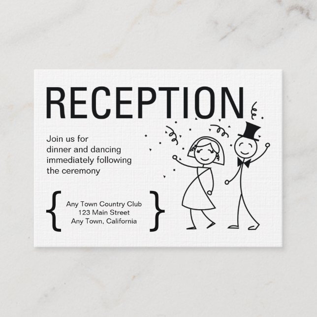 D'accompagnement Carte Réception Mariage Simplement Love (Devant)