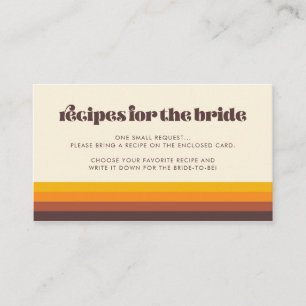 D'accompagnement Carte Retro 60s Vintage Mid Century Recette