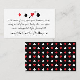 D'accompagnement Carte RSVP en ligne Love Struck Casino Mariage