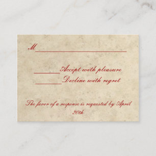 D'accompagnement Carte RSVP Mariage - Amour Toujours Aimer Profond