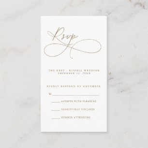 D'accompagnement Carte RSVP Script Moderne